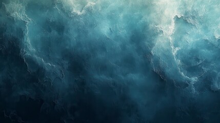 Abstract Deep Blue Water Art: A Stunning Landscape Painting