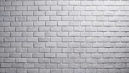 Obraz premium Abstract white brick wall texture for pattern background. wide panorama picture.