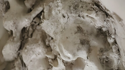 Moldy ceiling in apartment reveals neglect and potential health hazards, emphasizing the importance of regular maintenance and living conditions.