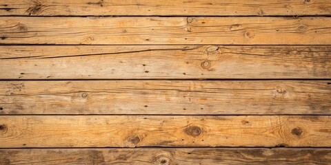 Fototapeta premium Rustic Weathered Wooden Planks Background Texture Showing Grain and Knots