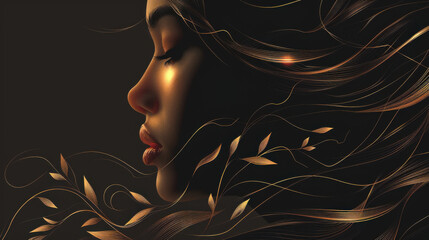 Elegant beauty salon logo with a sleek minimalist style, blending sophistication and simplicity for a timeless design