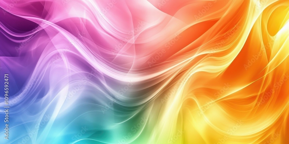 Aufkleber abstract colorful background with wavy lines and gradients, creating a vibrant and dynamic design
