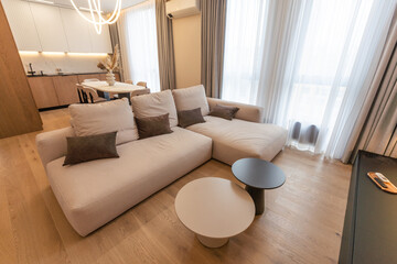 Living room interior in modern house.