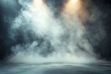 Fototapeta premium Dramatic Smoke Studio Background