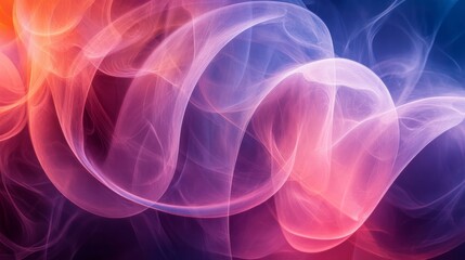 Obraz premium Abstract Swirling Pink and Blue Light Forms