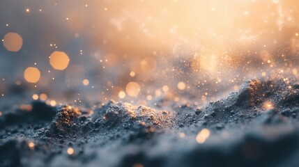 Dreamy abstract background with particles
