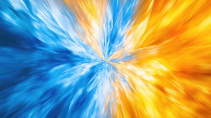 Obraz premium Blue and Yellow Flower Close-Up
