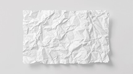 Crumpled white paper with creases and folds scattered across its surface, crumpled paper, folded paper, desk clutter, office supply