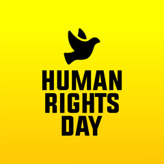 international human rights day december 10th banner stand up for human right theme. banner for social equality.