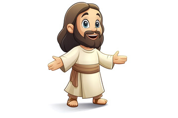 Fototapeta premium Cheerful and colorful design of Jesus intended to inspire young minds.