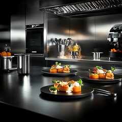 Dynamic scene showcasing advanced food preparation technology