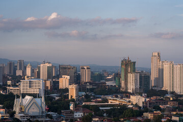 Cebu cityscape with Skyscraper in Background. Philippines