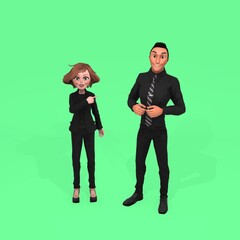 Business man and woman