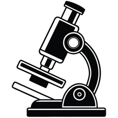 High-Quality Microscope Vector Illustration Graphics