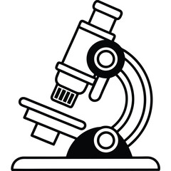 microscope, illustration of microscope, microscope illustration, vector illustration, microscope icon