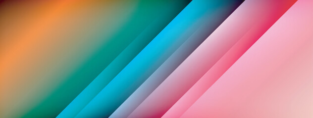 Colorful gradient with lines made of shadow and light. Creative background