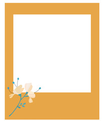 frame with flowers