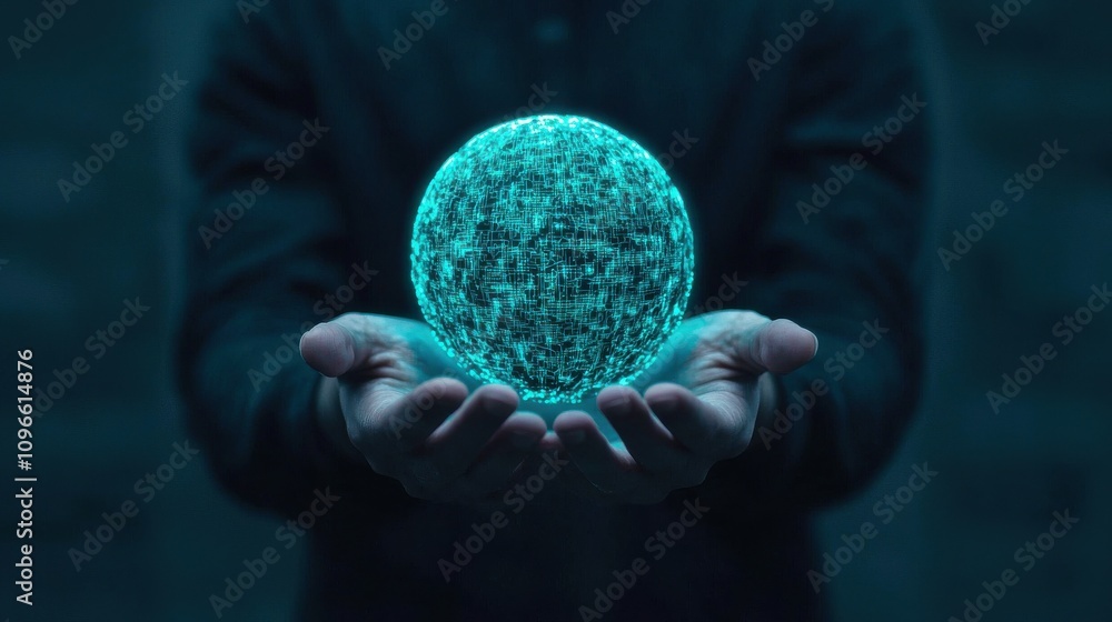 Poster ai-driven technology event futuristic location digital sphere urban environment innovative viewpoint