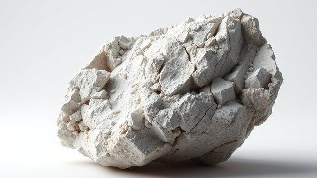 Rough texture of zeolite mineral in its natural state, closeup, crystal