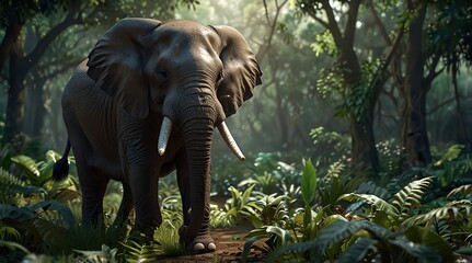 Naklejka premium Elephant