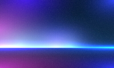 Soft neon gradient studio room, abstract background pattern, walls and floor reflect neon lights, soft grainy texture vintage style, technology connected blue-green background. Future technology.