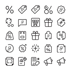 Flat Design Icon Set for Business and Technology