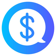 chat gradient icon
