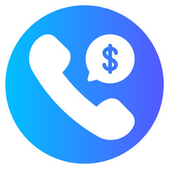 phone call gradient icon