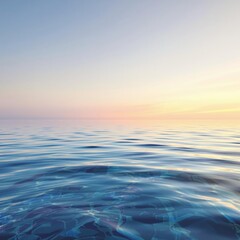 Obraz premium Water ripples on a crystal clear lake surface at dawn, dawn, water, natural