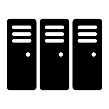 locker room glyph icon