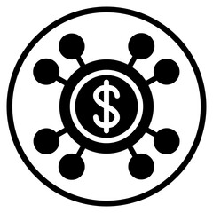 networking glyph icon