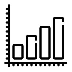 Fototapeta premium graph line icon