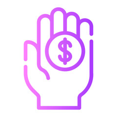 budget gradient icon