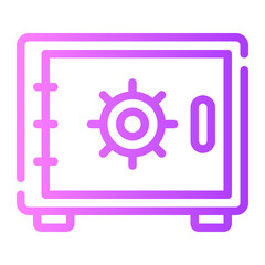 safety box gradient icon