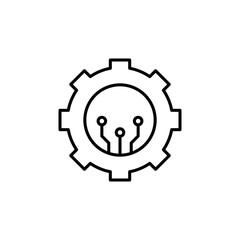 ETL vector icon outlined style.