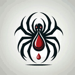 logo, illustration, spider, vampire, bat