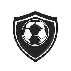 Obraz premium Football academy emblem logo design sports branding graphic design digital environment strong visual concept for youth development