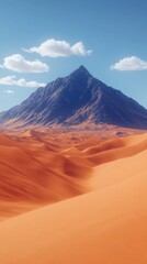 Naklejka premium Awe-Inspiring Desert Mountain Range: A Stunning Landscape