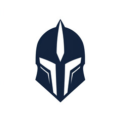 Action-packed helmet logo design digital art graphic design minimalist style front view branding concept for modern aesthetics