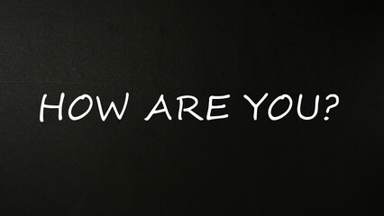 how are you, color background