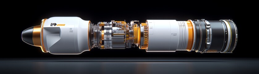 A 3D crosssection of a nextgen wind turbine showcasing its energy collection mechanism