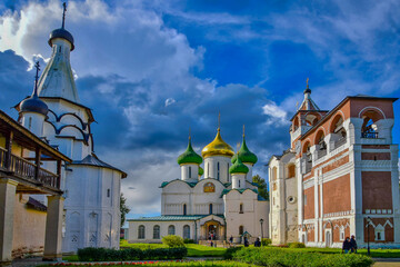 Stormy sky over the Monastery of Saint Euthymius in Suzdal