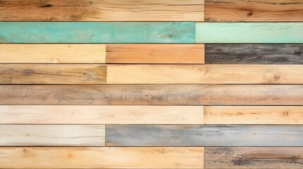 Colorful Wooden Plank Background
