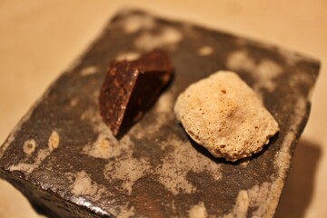 Italian dessert: meringue and Modica chocolate