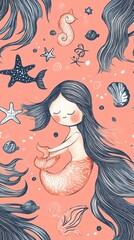 Seamless pattern of  background