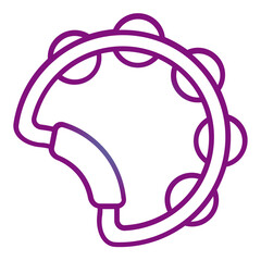 illustration of a tambourine
