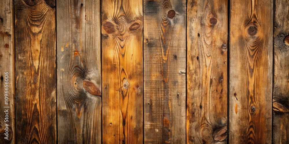 Aufkleber a rustic wooden background with a weathered and worn texture, featuring rich brown hues and distinct