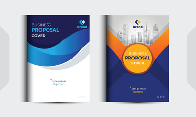 Corporate Business Proposal Catalog Cover Design Template adept for multipurpose Projects