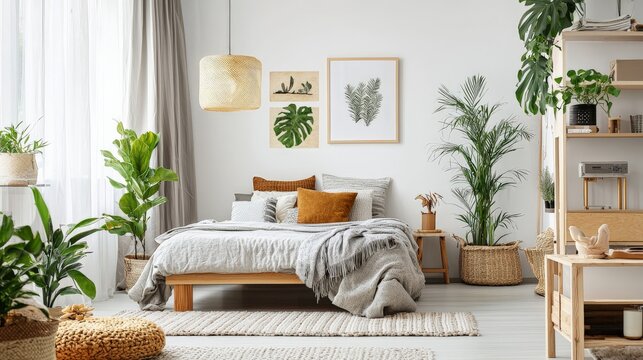 Cozy DIY interior design with handcrafted items and a personal touch