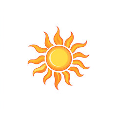 Sunrise logo design graphic art warm and welcoming concept digital environment flat vector style for branding impact